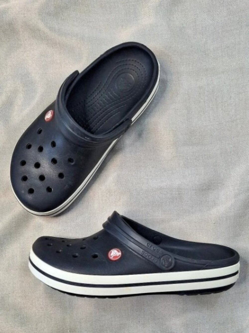 Crocs Crocband Clogs Black White | Unisex Men’s 8 / Women’s 10